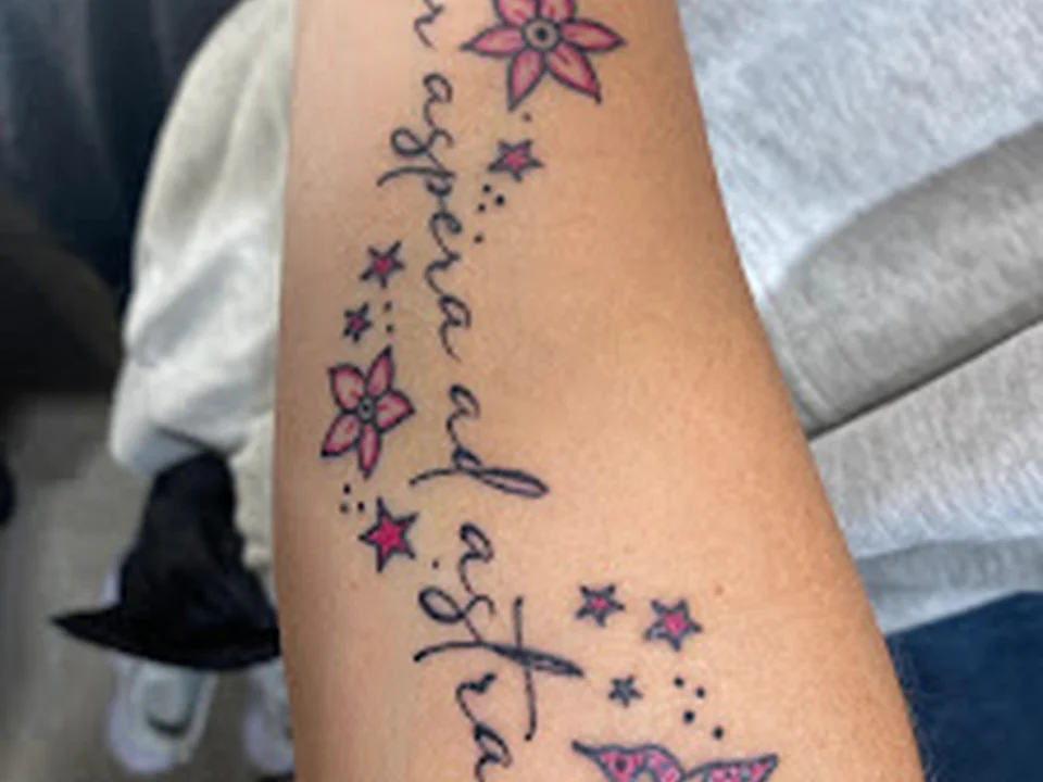 Pink Shrimp Tattoo